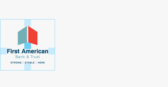 logo with tagline safe area